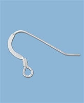 Sterling Silver Flat Fishhook with Spring