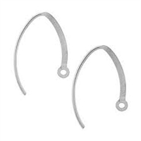 Sterling Silver Fancy Earwire - Flat