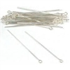 Sterling Silver Eyepins - 22 gauge, 2 inch