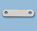 Sterling Silver Flat Spacer Bar - 8mm Spacing, 2 Hole