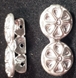 Sterling Silver Flower Spacer Bar - 3 Strand, 8mm