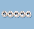 Sterling Silver Rondell Spacer Bar - 4mm Spacing, 5 Hole