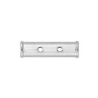 Sterling Silver SmoothTube Spacer Bar -  2mm, 2 Strand