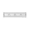 Sterling Silver SmoothTube Spacer Bar - 4mm, 3 Strand