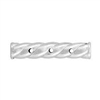 Sterling Silver Twisted Tube Spacer Bar - 3 Strand