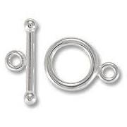 Sterling Silver Smooth Toggle - 12mm