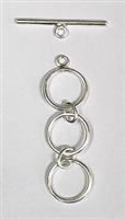 Sterling Silver Adjustable Toggle - 12mm