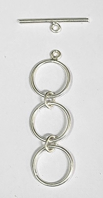 Sterling Silver Adjustable Toggle - 14mm