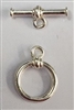 Sterling Silver Small Round Toggle