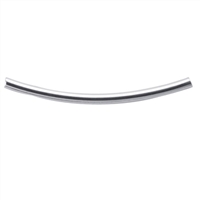 Sterling Silver Curved Tube - 1.5mm x 25mm