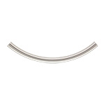 Sterling Silver Curved Tube - 2.5mm x 40mm