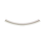 Sterling Silver Curved Tube - 2mm x 25mm