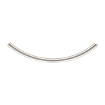 Sterling Silver Curved Tube - 2mm x 40mm