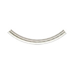 Sterling Silver Curved Tube - 3mm x 38mm