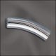 Sterling Silver Curved Tube - 5mm x 20mm