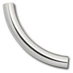 Sterling Silver Curved Tube - 5mm x 40mm