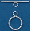 Sterling Silver Filled Smooth Toggle - 12mm