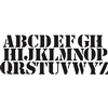 Delta Stencils - Alphabet - Basic, 2"