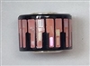 Sterling Large Hole Bead- Pink Mother of Pearl Piano Keys