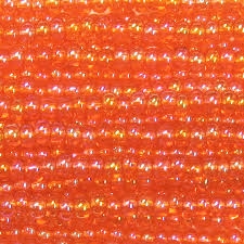 Taiwanese Size 11/0 Seed Bead - Light Orange AB - 410L