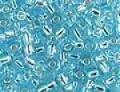 Taiwanese Size 11/0 Seed Bead - Silver Lined Aqua - #S23