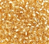 Taiwanese Size 11/0 Seed Bead - Silver Lined Gold - #S22D
