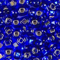 Taiwanese Size 11/0 Seed Bead - Silver Lined Sapphire - #S28