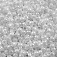 Taiwanese Size 11/0 Seed Bead - White Opaque Luster - 241
