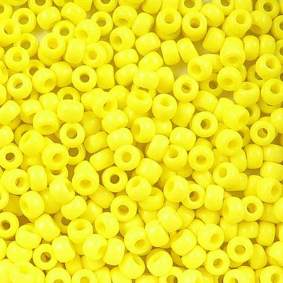 Taiwanese Size 11/0 Seed Bead - Yellow Opaque - # 42L