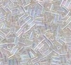 Taiwanese #3 Bugle Bead - Crystal Clear AB #B401