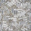 Taiwanese #3 Bugle Bead - Silver Lined Crystal Clear #B21