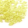 Taiwanese #3 Bugle Bead - Silver Lined Yellow #B32