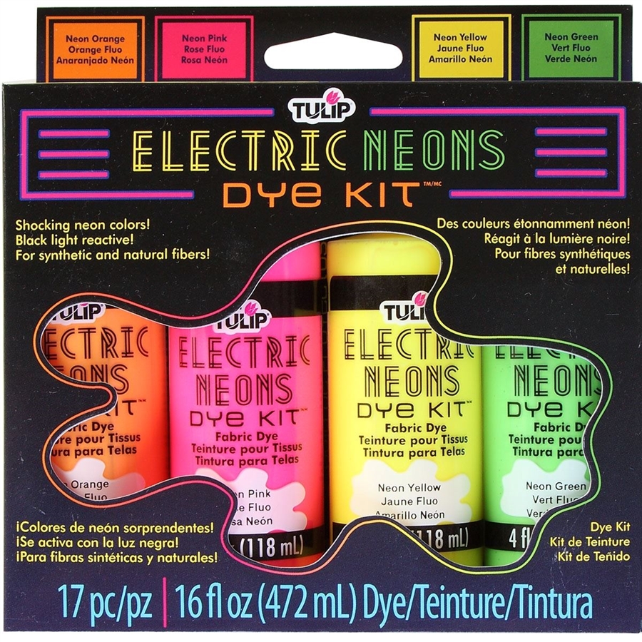 Tulip Electric Neons Dye Kit - Black Light Reactive