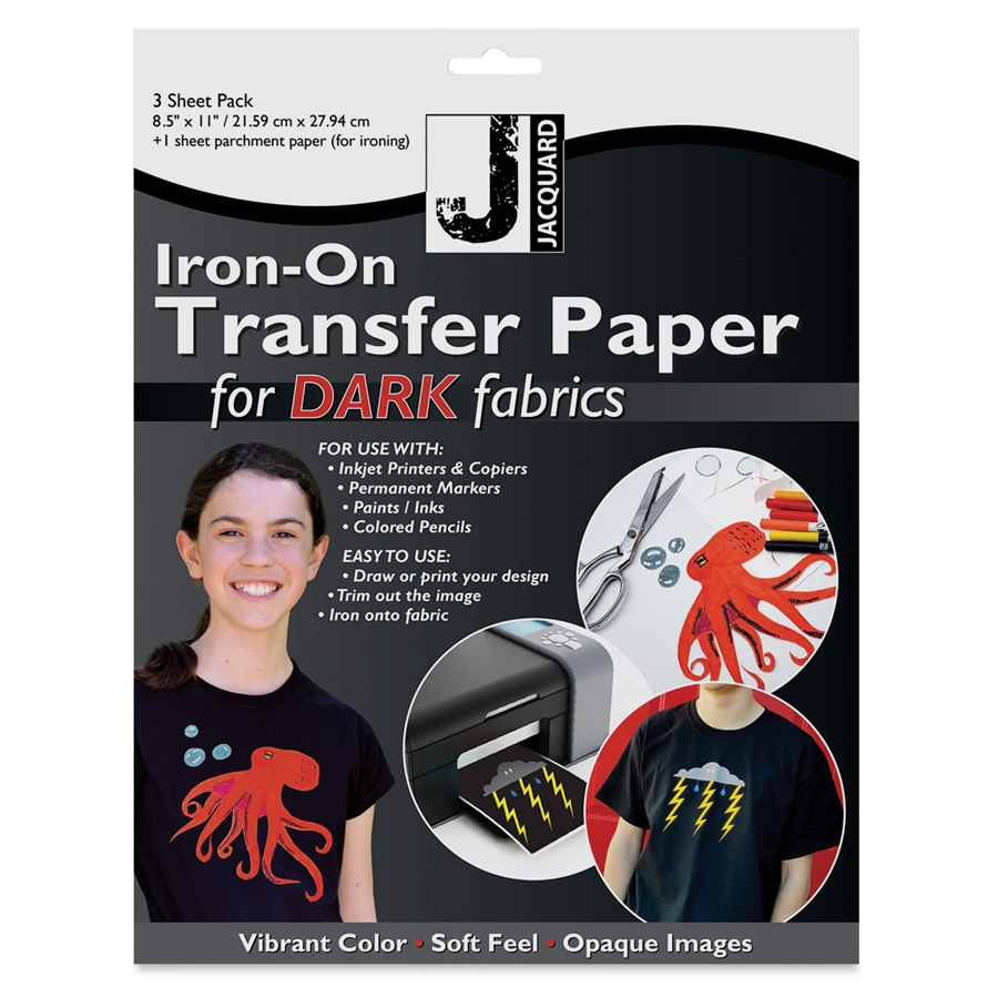 Jacquard Transfer Paper - Dark Fabrics