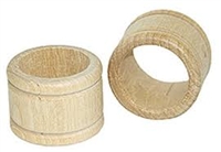 Wood Napkin Ring - Grooved