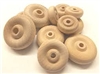 Wood Wheels - Smooth - 1 3/4" x 9/16" x 1/4"