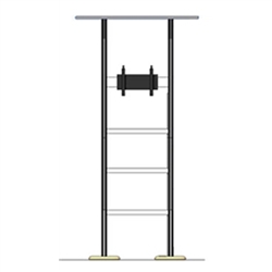 Trade Show Monitor Stand Multi Media Kiosk Modular Linear Kit 02 Hardware Only. Compliment your Linear Trade Show Display while adding excitement and attention to your trade show booth with these sleek attractive Linear Monitor Trade Show Kiosk