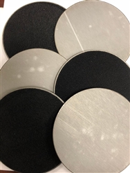 5â€ steel Velcro disc 1/8â€ thick set of 6