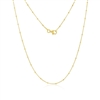 14K Yellow Gold Curb Chain w/Station Beads