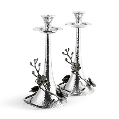 Black Orchid Candleholders