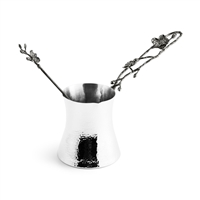 Black Orchid Coffee Pot w/ Spoon Large