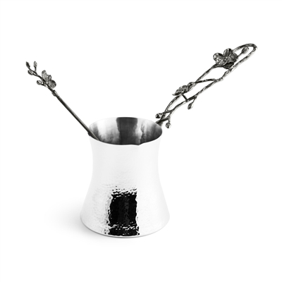 Black Orchid Coffee Pot w/ Spoon Large