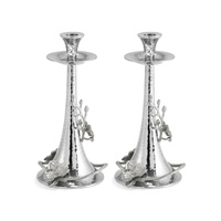 White Orchid Candleholders