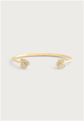 Orchid PavÃ© Clear Shimmering White Bangle