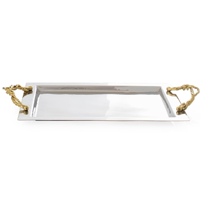 WISTERIA GOLD SERVING TRAY