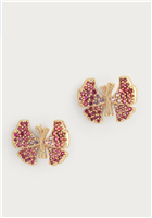 Butterfly Stud PavÃ© Earrings