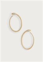 Serpent Hoop Earrings