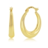 Yellow Gold 20mm Hoop Earrings - 14K Gold
