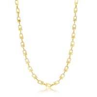 14K Yellow Gold U-Link Design Necklace