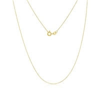 14K Yellow Gold 0.75mm Cable Chain